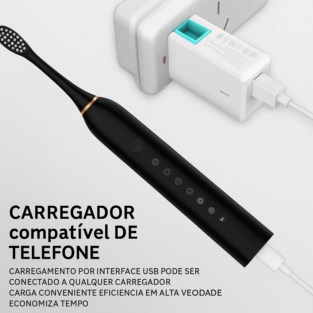 Escova de dente elétrica à prova d-Água