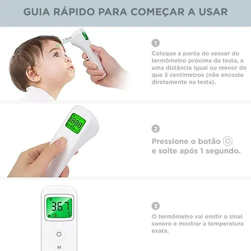 Termômetro digital portátil - Medição de temperatura rápida