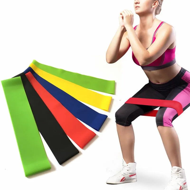 Kit 5 peças - extensores elásticos para exercícios físico