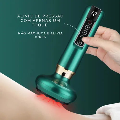 Massageador elétrico com ventosa - Vácuo 12 níveis