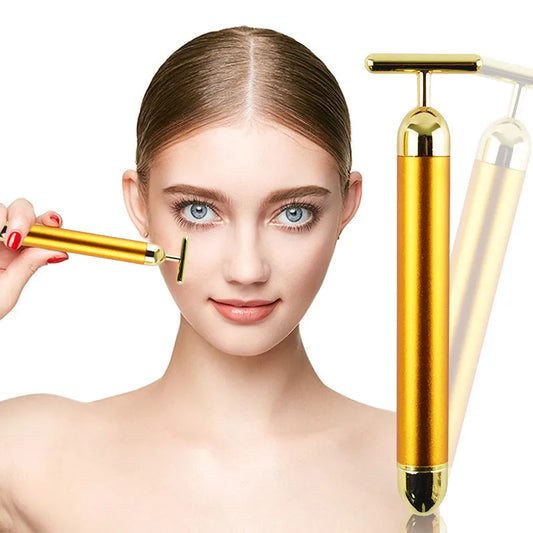 Gold Face - Massageador facial Harmonização anti rugas